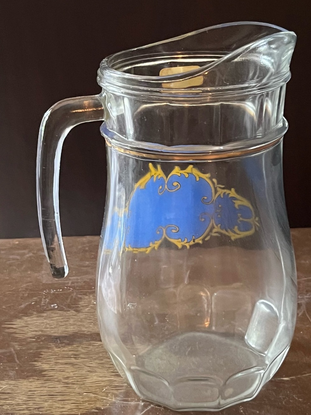 Clear Handblown Glass Serveware - Elegant Clear Glass Pitcher